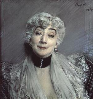 Giovanni Boldini - Portrait of the Countess de Martel de Janville, known as Gyp