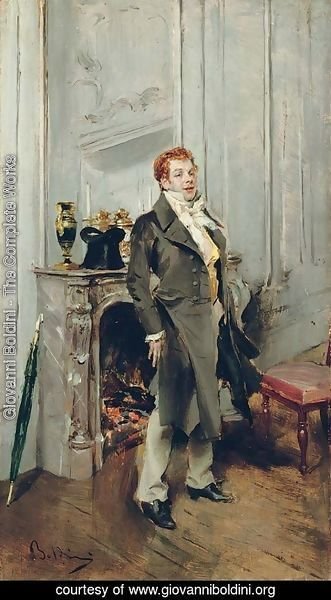 Giovanni Boldini - Portrait of the actor Coquelin ane
