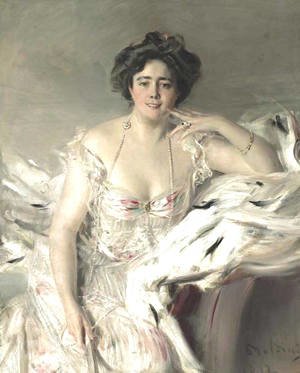 Giovanni Boldini - Portrait Of Lady Nanne Schrader, Nee Wiborg