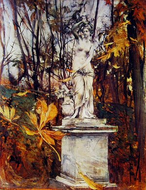 Giovanni Boldini - Statue in the Park of Versailles