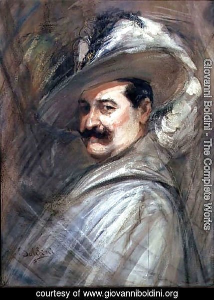 Giovanni Boldini - Costantino in the role of Ernani, c.1910