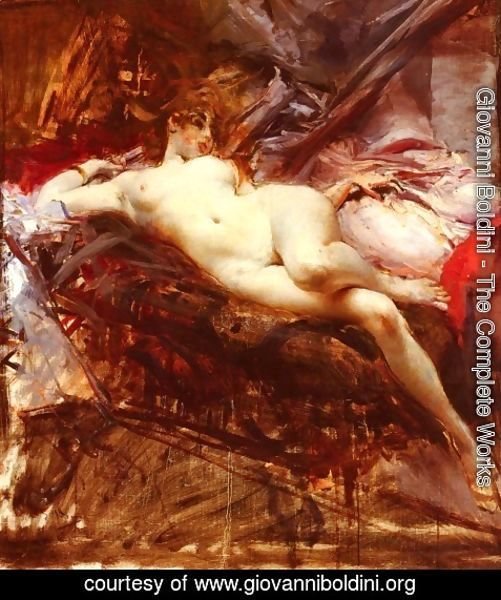 Giovanni Boldini - Reclining Nude III
