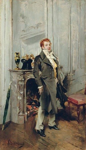 Giovanni Boldini - Portrait of the actor Coquelin ane