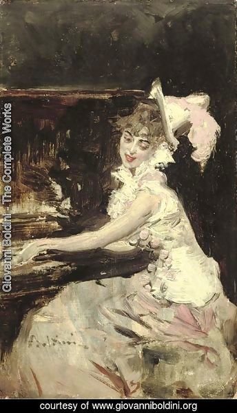 Giovanni Boldini - Signora al Pianoforte