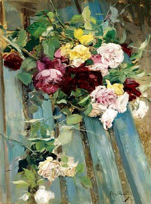Giovanni Boldini - Natura Morta Con Rose