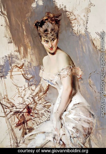 Giovanni Boldini - Portrait of Alice Regnault
