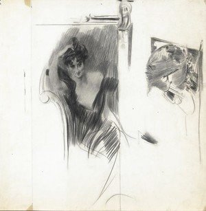 Giovanni Boldini - Ritratto Di Madame Veil Picard