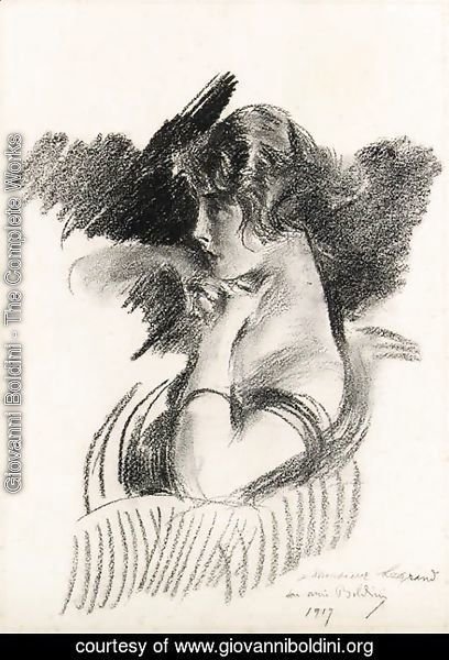 Giovanni Boldini - Portrait of a Girl