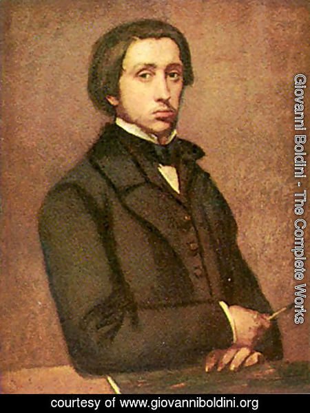 Giovanni Boldini - Portrait of Edgar Germain Hilaire Degas