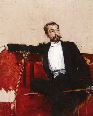 Giovanni Boldini - A Portrait of John Singer Sargent