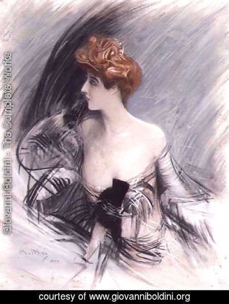 Giovanni Boldini - Portrait of Sarah Bernhardt 2