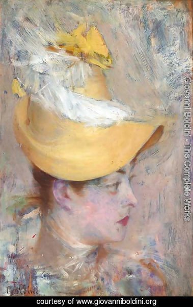 Head of a Lady with Yellow Sleeve
