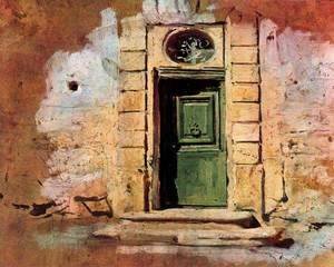 Giovanni Boldini - Door in Montmartre