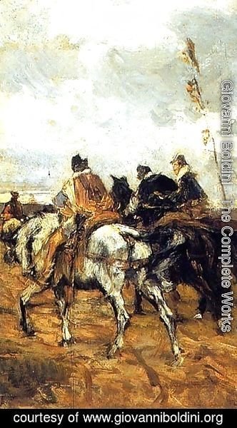 Giovanni Boldini - Horses and Knights