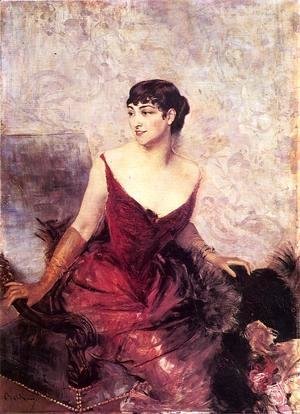 Giovanni Boldini - Countess De Rasty Seated In An Armchair