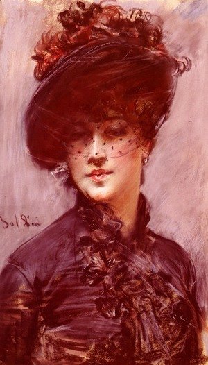 Giovanni Boldini - La Femme Au Chapeau Noir