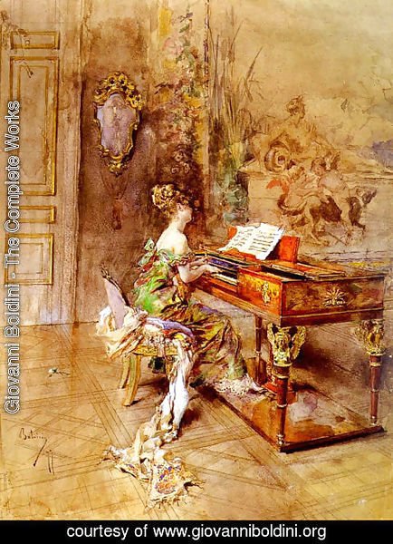 Giovanni Boldini - La Pianista