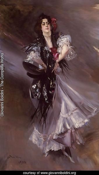 Portrait Of Anita De La Ferie  The Spanish Dancer