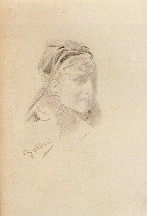 Giovanni Boldini - Portrait Of Sarah Bernhardt