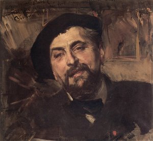 Giovanni Boldini - Portrait Of The Artist Ernest Ange Duez