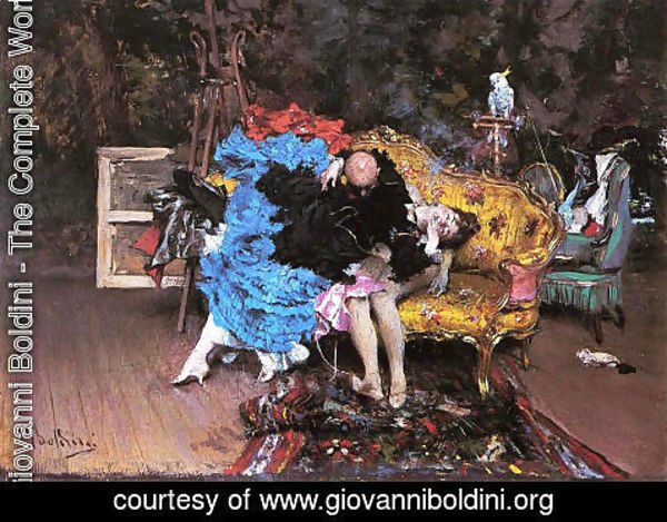 Giovanni Boldini - The Model And The Mannequin