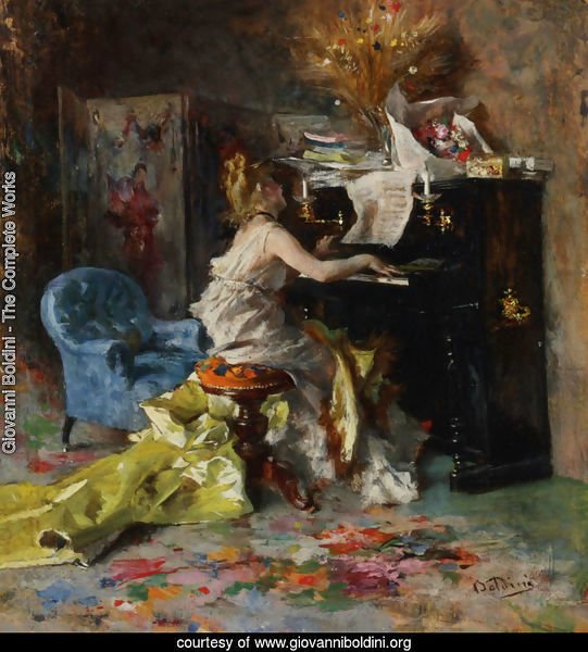 Woman At A Piano